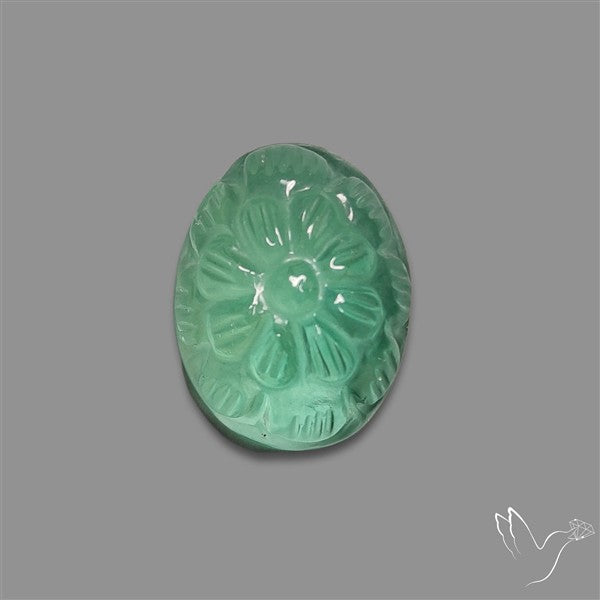 Green Fluorite Mughal Carving