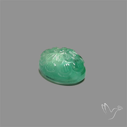 Green Fluorite Mughal Carving