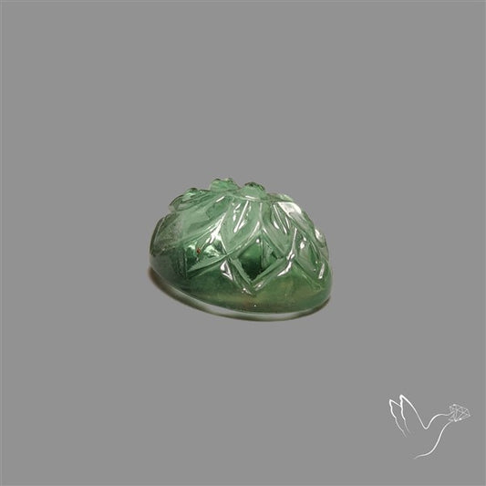 Green Fluorite Mughal Carving