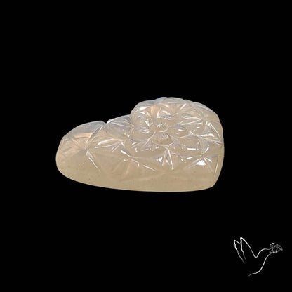 Belomorite Moonstone Mughal Carving