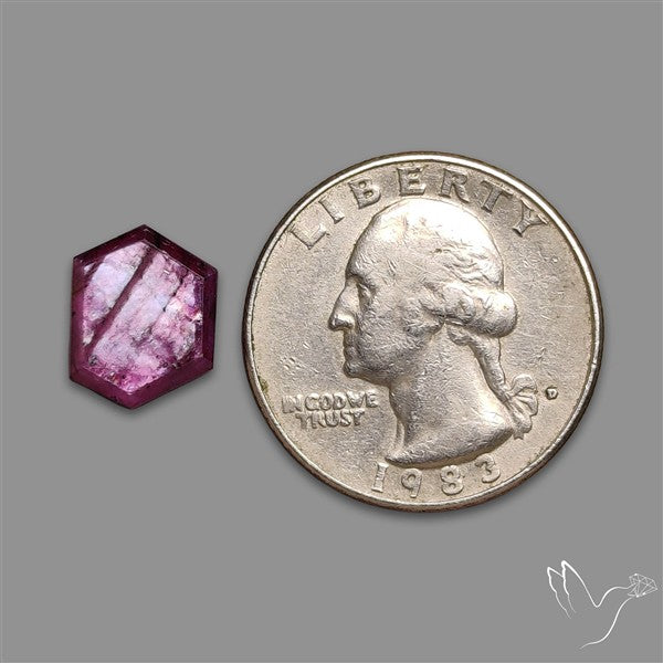 Step Cut Indian Ruby Flashy