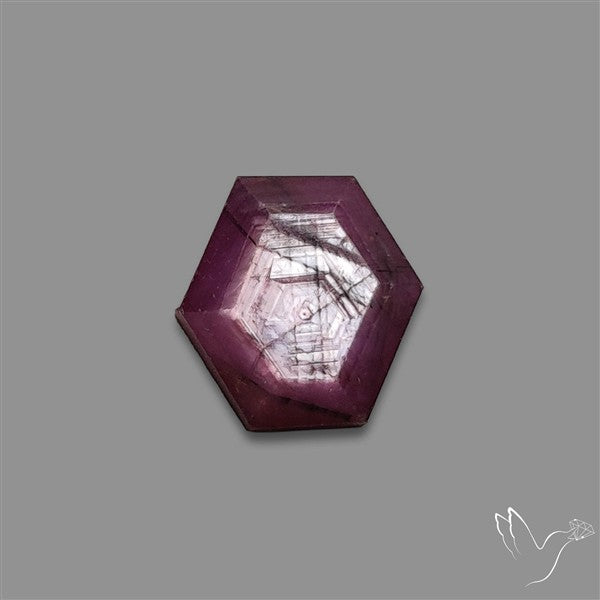 Step Cut Indian Ruby Flashy