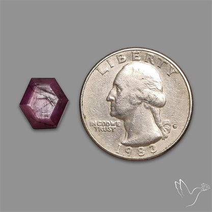 Step Cut Indian Ruby Flashy