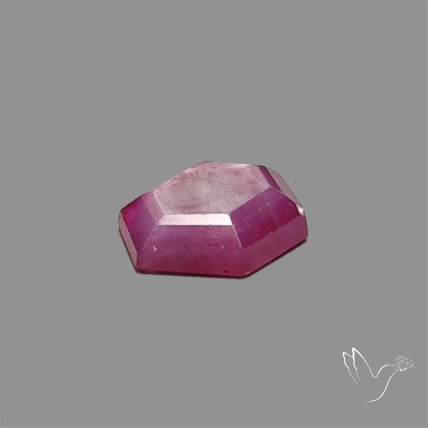 Step Cut Indian Ruby Flashy