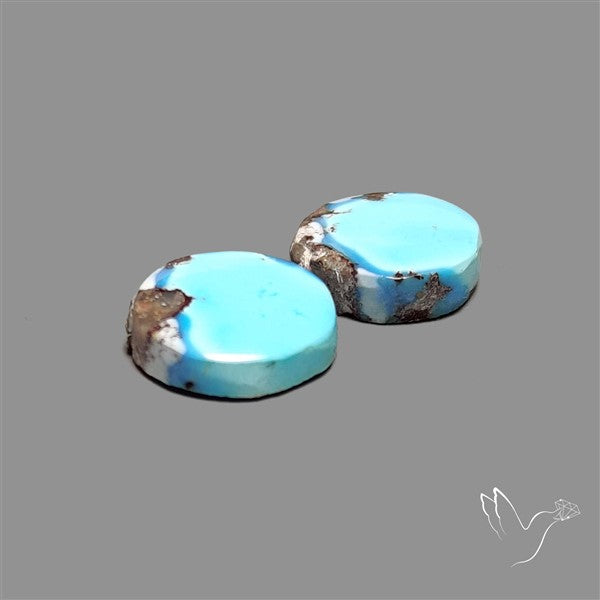 Rare Golden Hill Turquoise Pair