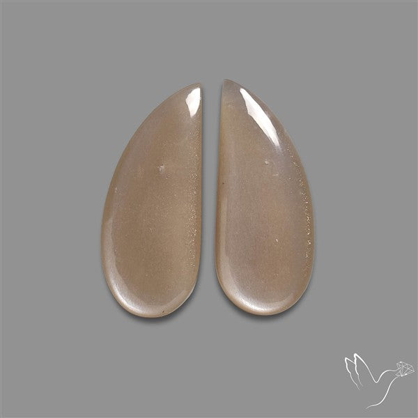 Gray Moonstone Pair