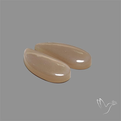 Gray Moonstone Pair