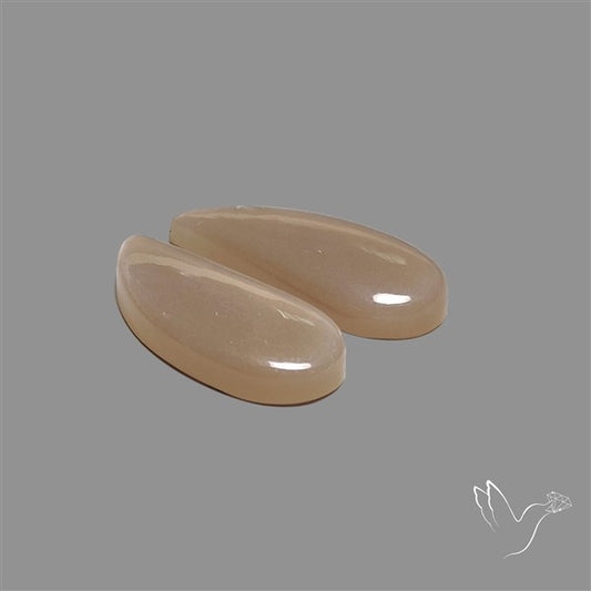 Gray Moonstone Pair