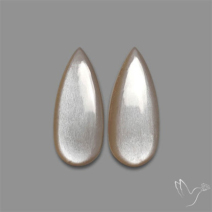 Gray Moonstone Pair