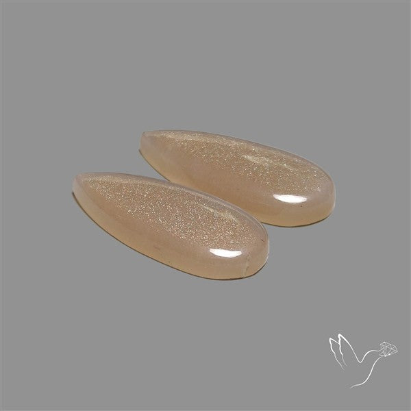 Gray Moonstone Pair