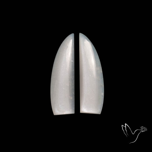 White Moonstone Pair