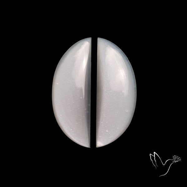 White Moonstone Pair