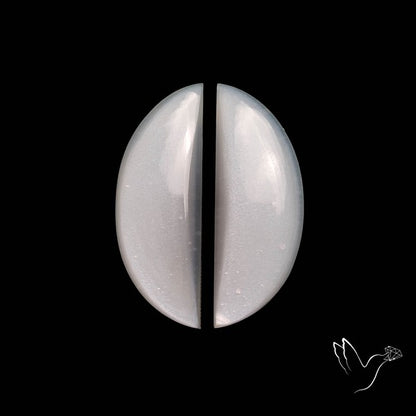 White Moonstone Pair