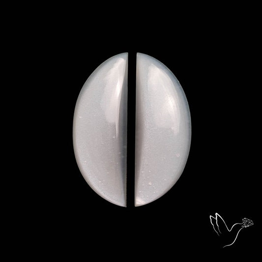 White Moonstone Pair
