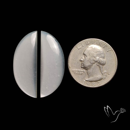 White Moonstone Pair