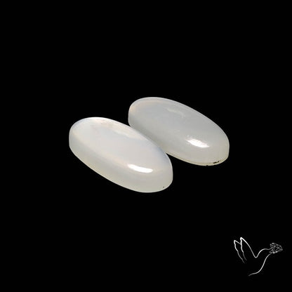 White Moonstone Pair