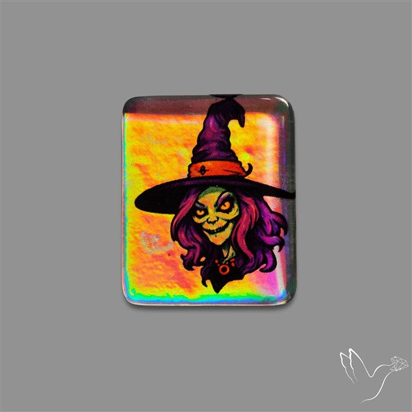 Halloween Picture Inlay Doublet Cab