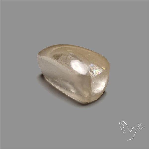 Rare Himalayan Quartz With Rainbow Cabochon