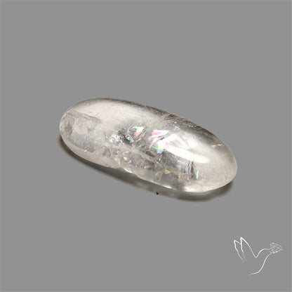 Rare Himalayan Quartz With Rainbow Cabochon