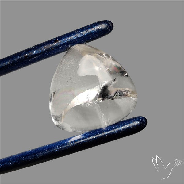Rare Himalayan Quartz With Rainbow Cabochon