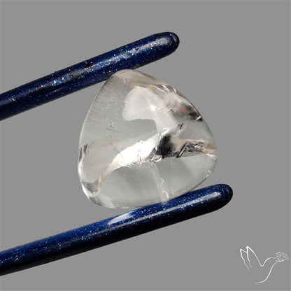 Rare Himalayan Quartz With Rainbow Cabochon