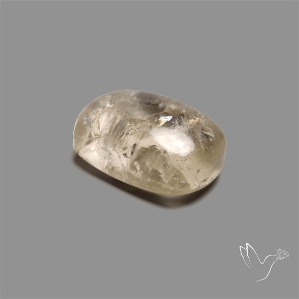 Rare Himalayan Quartz With Rainbow Cabochon