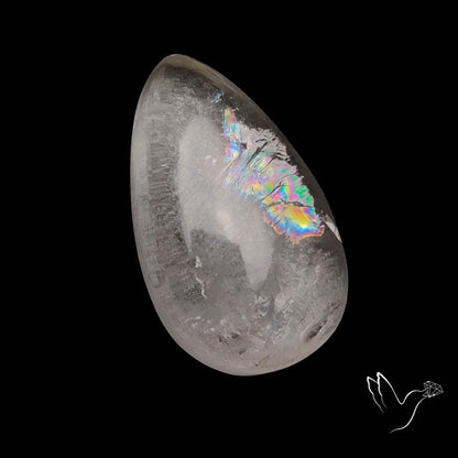 Large Himalayan Quartz With Rainbow Cabochon