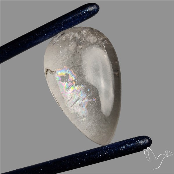 Large Himalayan Quartz With Rainbow Cabochon