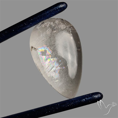 Large Himalayan Quartz With Rainbow Cabochon