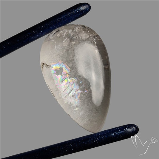 Large Himalayan Quartz With Rainbow Cabochon