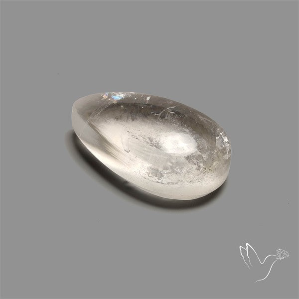 Large Himalayan Quartz With Rainbow Cabochon