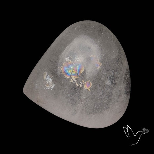 Large Himalayan Quartz With Rainbow Cabochon