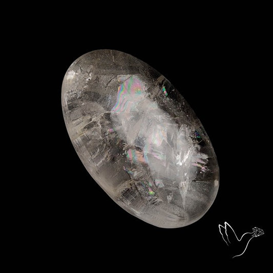 Large Himalayan Quartz With Rainbow Cabochon