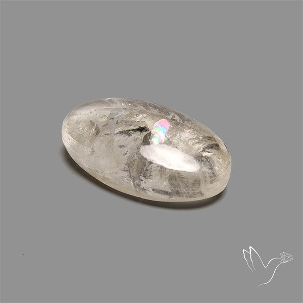 Large Himalayan Quartz With Rainbow Cabochon