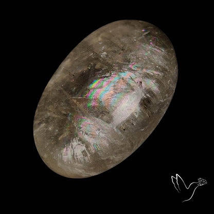 Large Himalayan Quartz With Rainbow Cabochon