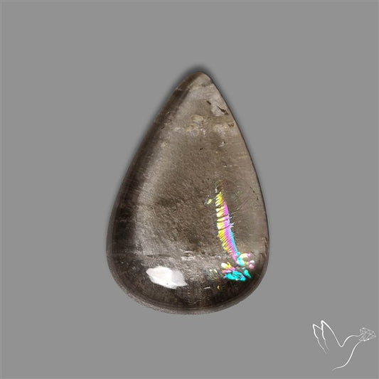 Himalayan Quartz With Rainbow Cabochon