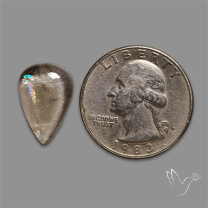 Himalayan Quartz With Rainbow Cabochon