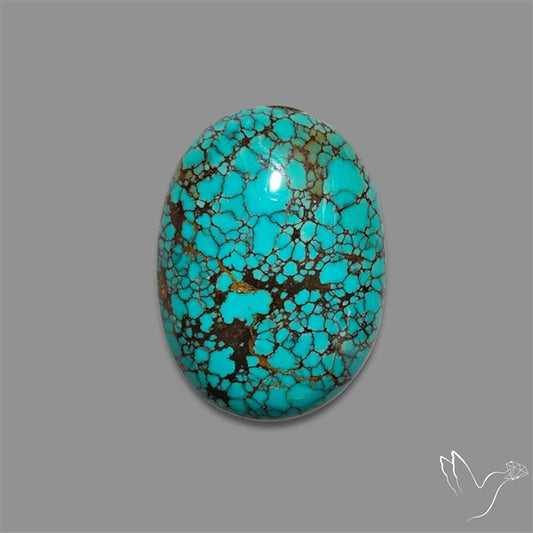 Spiderweb Hubei Turquoise Cabochon