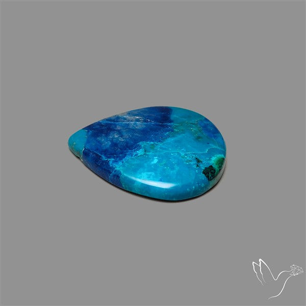 Shattuckite Cabochon with Azurite