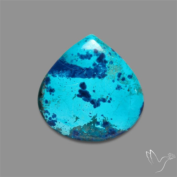 Shattuckite Cabochon with Azurite