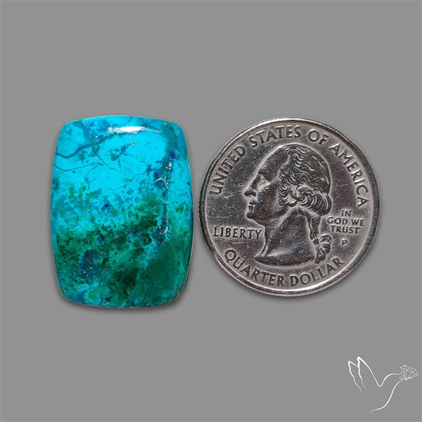 Shattuckite Cabochon with Chrysocolla