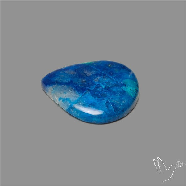 Shattuckite Cabochon with Azurite