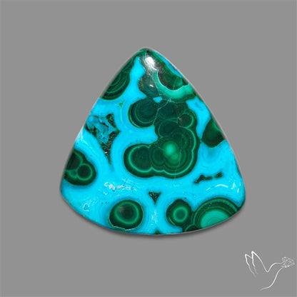 Chrysocolla In Malachite Cabochon