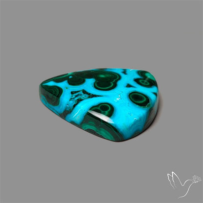 Chrysocolla In Malachite Cabochon