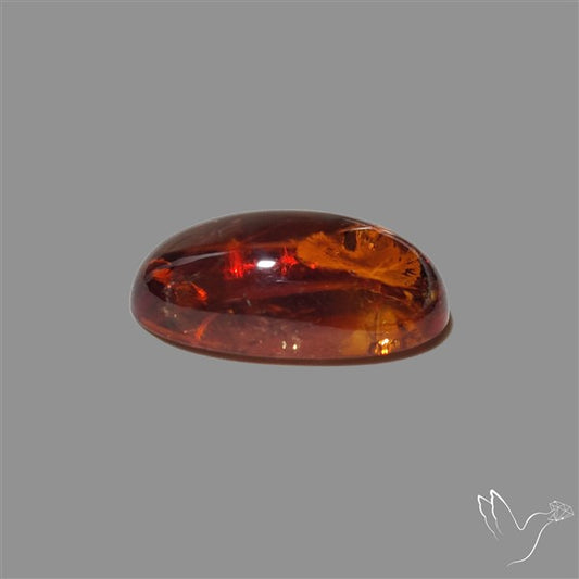 Rare Brandy Citrine with natural inclusions Cabochon