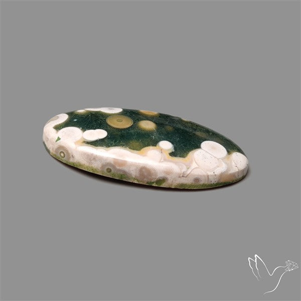 Orbicular Ocean Jasper Cabochon