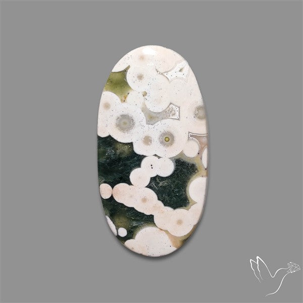 Orbicular Ocean Jasper Cabochon