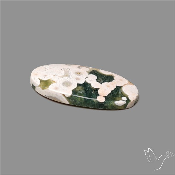 Orbicular Ocean Jasper Cabochon