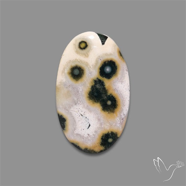 Orbicular Ocean Jasper Cabochon