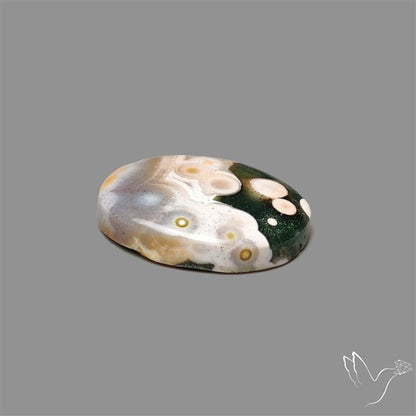 Orbicular Ocean Jasper Cabochon